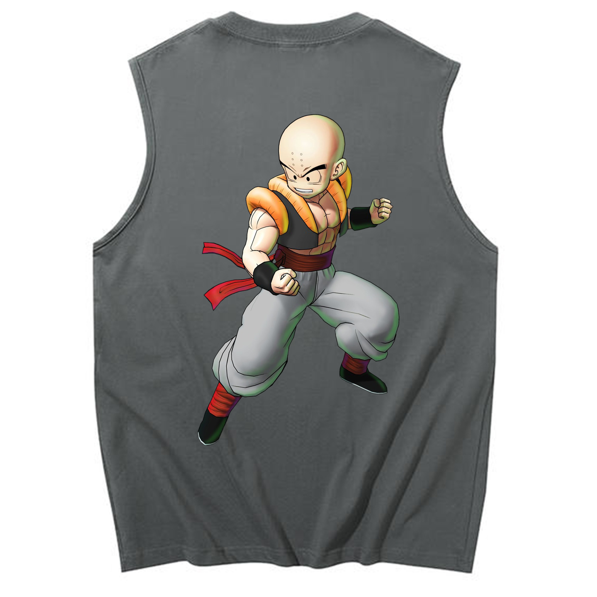 （画像用） ドラゴンボール クリリン DRAGON BALL krillin コットン100％タンクトップ（背面プリント）